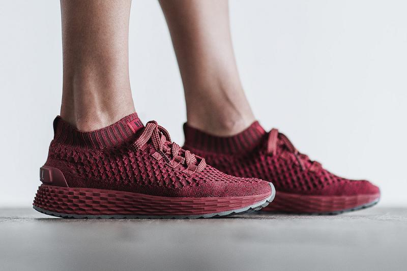 Red Nobull Crimson Knit Runner Women's Running Shoes | CA U1681Z